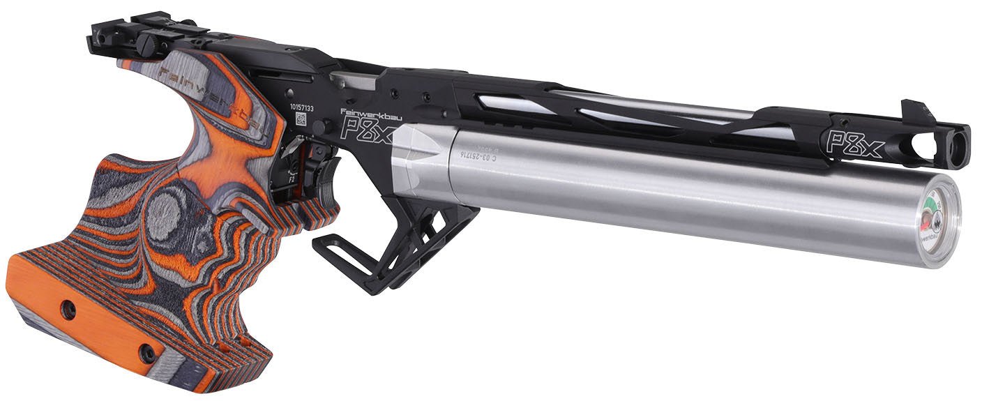 71pistola-feinwerkbau-p8x-naranja-m.jpg FEINWERKBAU P8X ORANGE PISTOL - M - Image 1