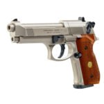 BERETTA M92 FS NICKEL WOOD AIR PISTOL - Image 2