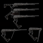 Black Bunker BM8 BLACK Thread | 5.5mm (.22) foldable airgun - Image 2