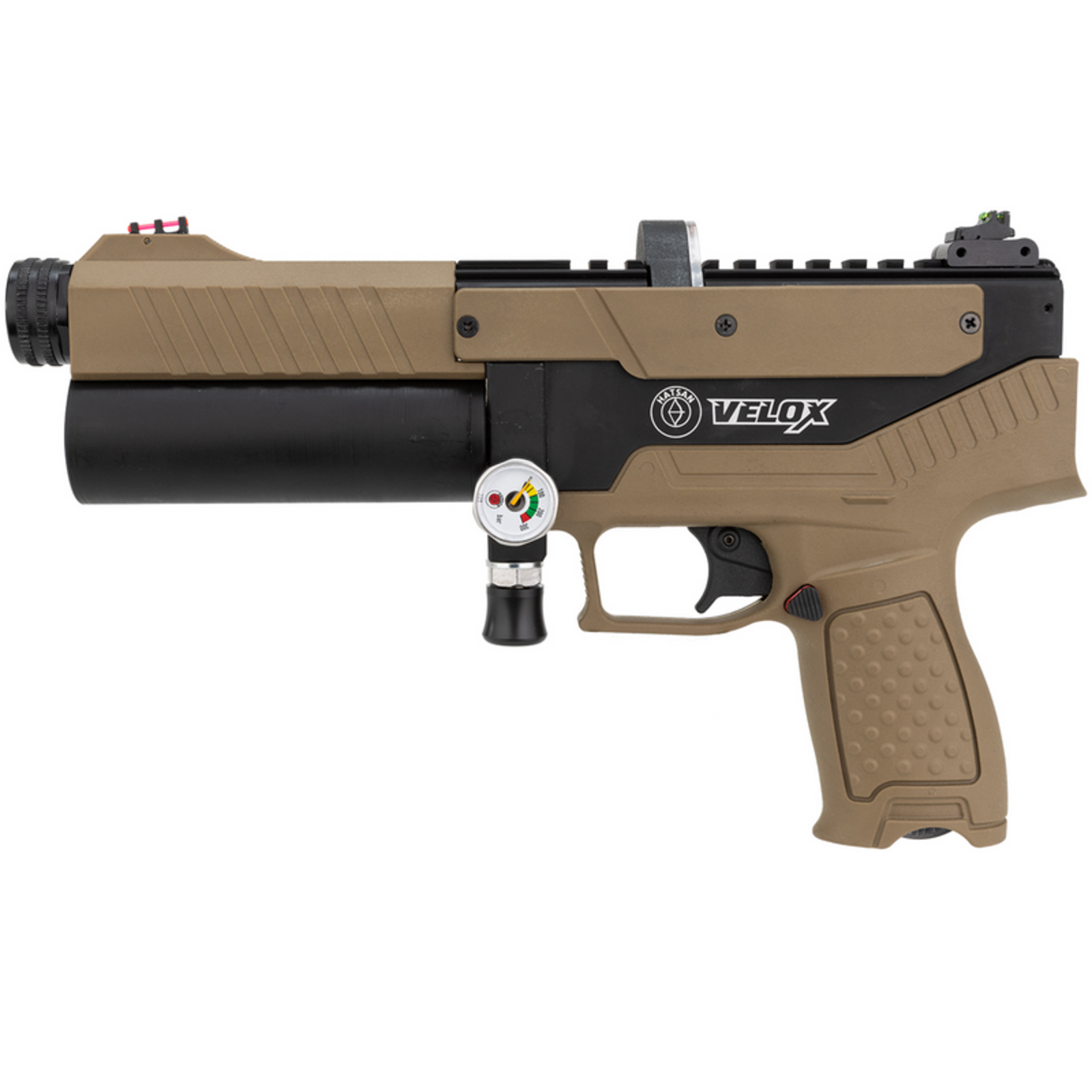 hatsan-hatsan-velox-semi-auto-pcp-pistol-flat-dark Hatsan Velox Semi-auto PCP Pistol | Flat Dark Earth - Image 1