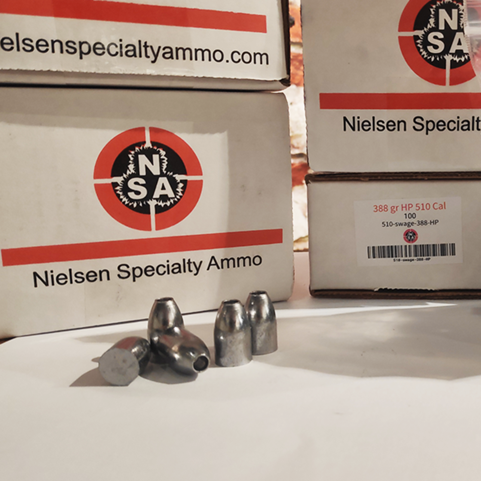 nielsen-specialty-ammo-nsa-510-1295mm-hollow-point NSA .510 (12.95mm) Hollow Point Slugs - 388 grains | 50 pcs - Image 1