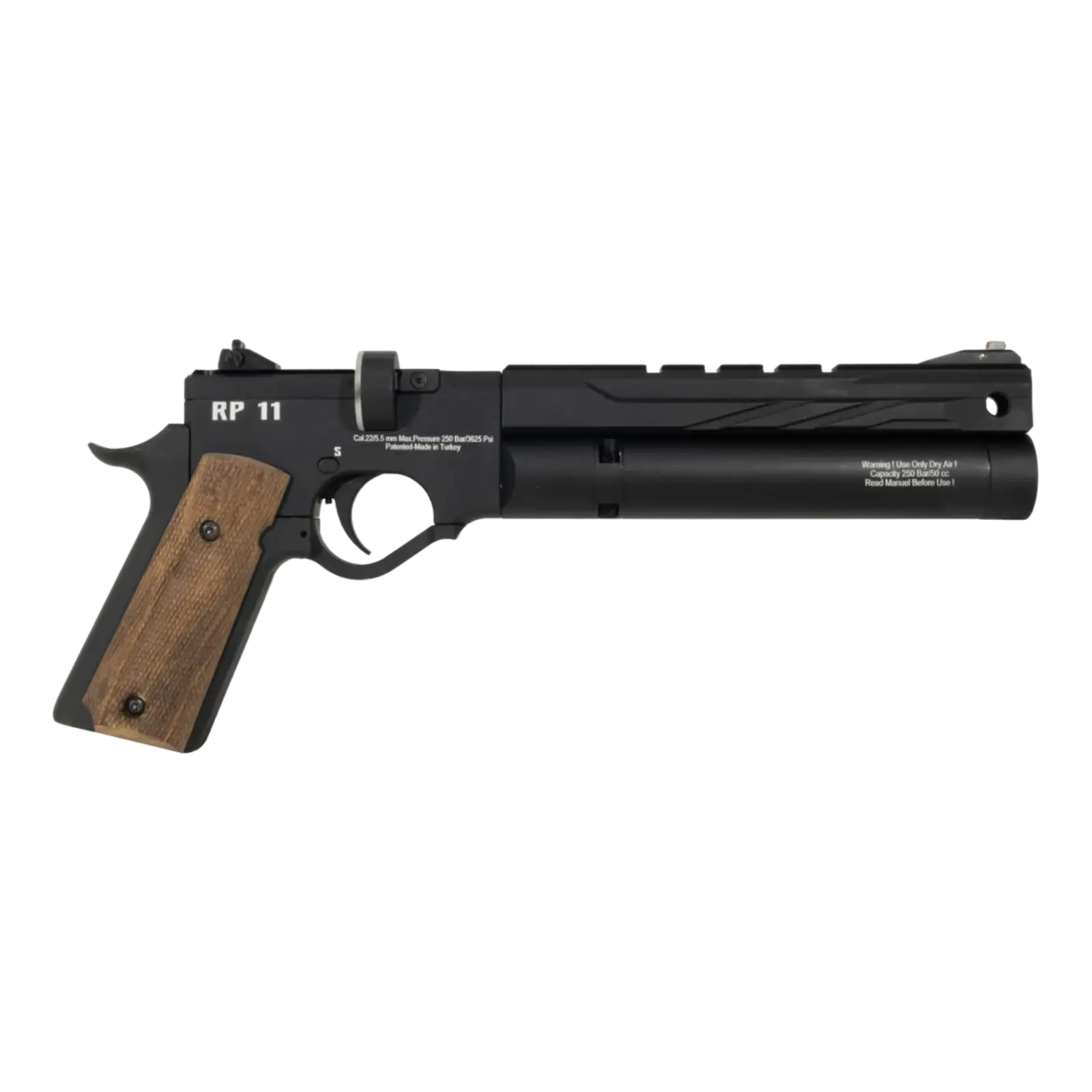 reximex-reximex-rp11-pcp-pistol-black-55mm-22 Reximex RP11 PCP pistol | Black | 5.5mm (.22) - Image 1